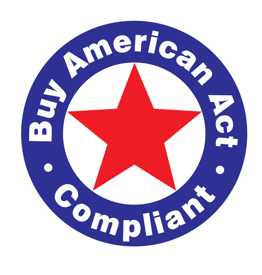 Buy American Act compliant badge