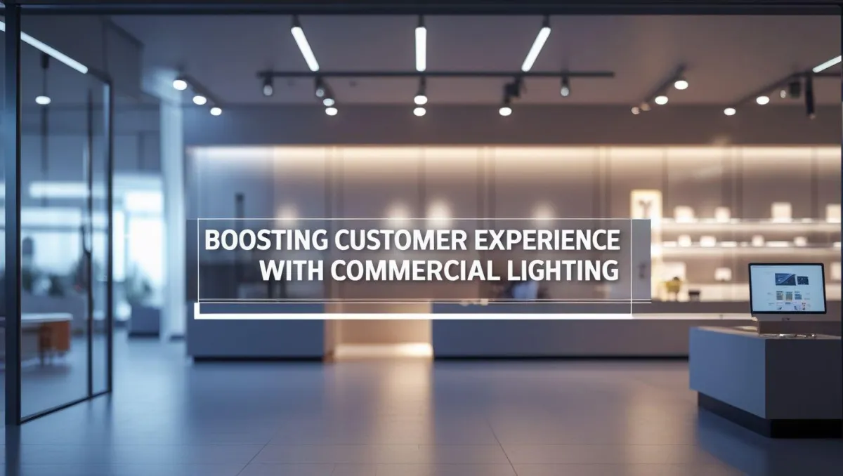 Commercial retail space with modern LED lighting, enhancing ambiance and customer experience